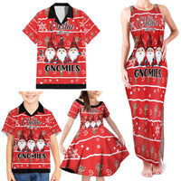 Chillin With My Gnomies Family Matching Tank Maxi Dress and Hawaiian Shirt Merry Christmas - Wonder Print Shop