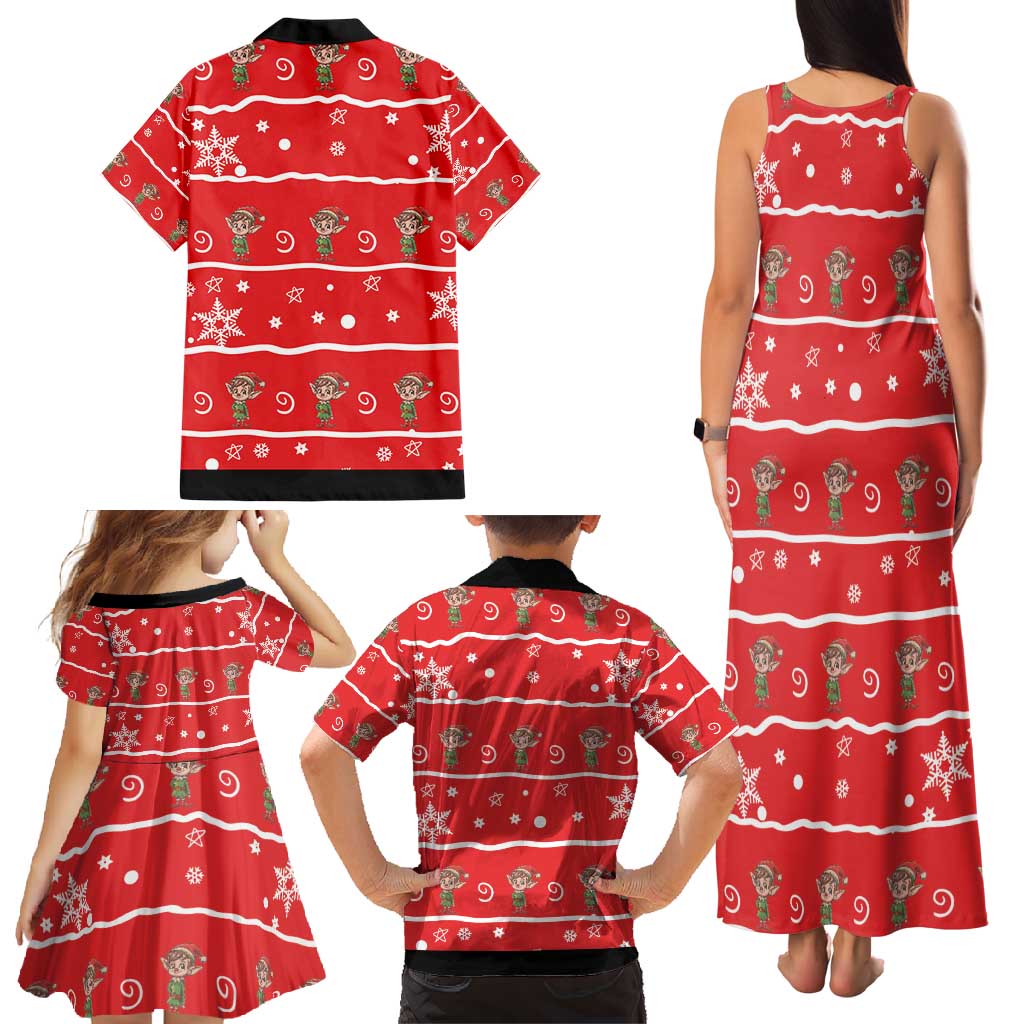 Chillin With My Gnomies Family Matching Tank Maxi Dress and Hawaiian Shirt Merry Christmas - Wonder Print Shop