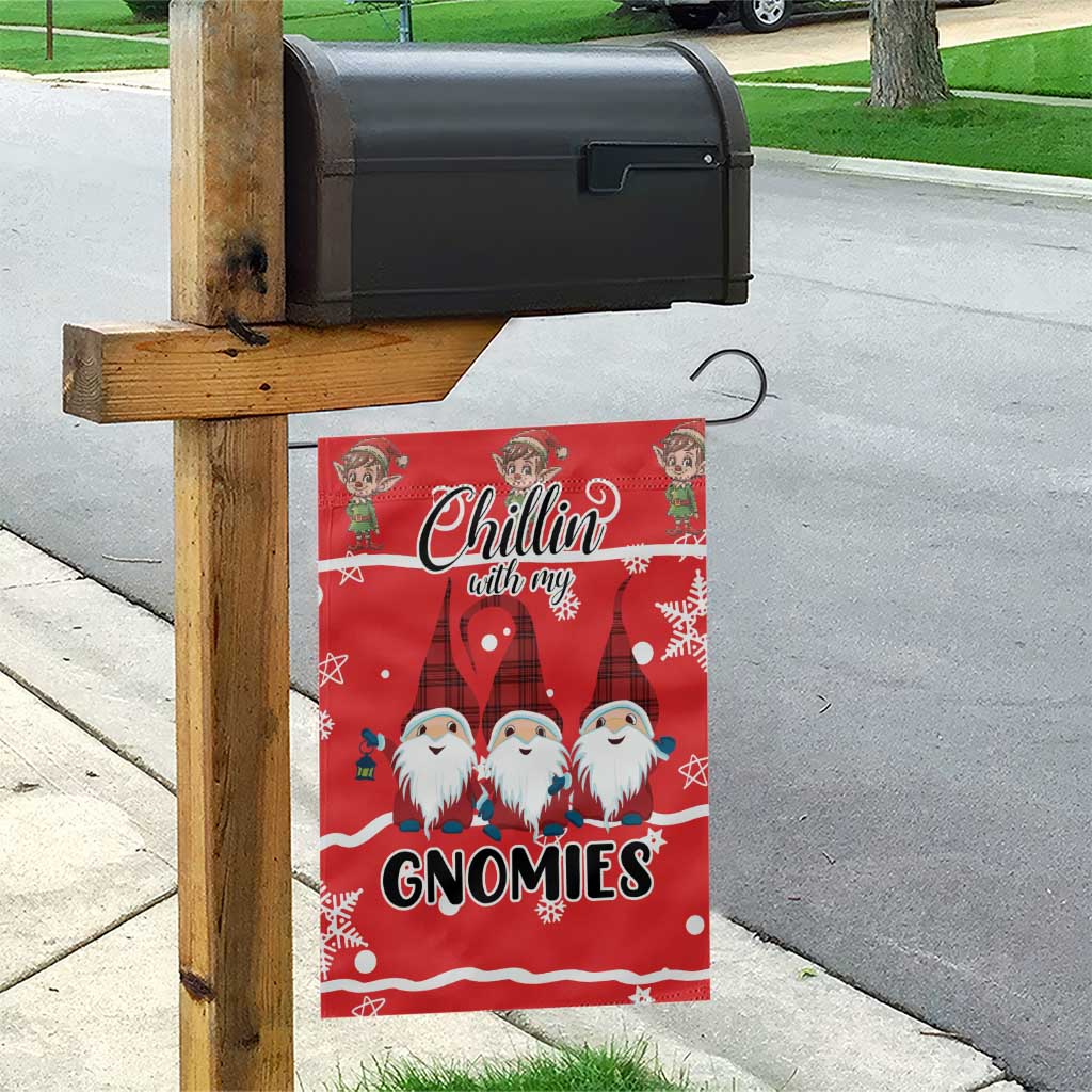 Chillin With My Gnomies Garden Flag Merry Christmas - Wonder Print Shop