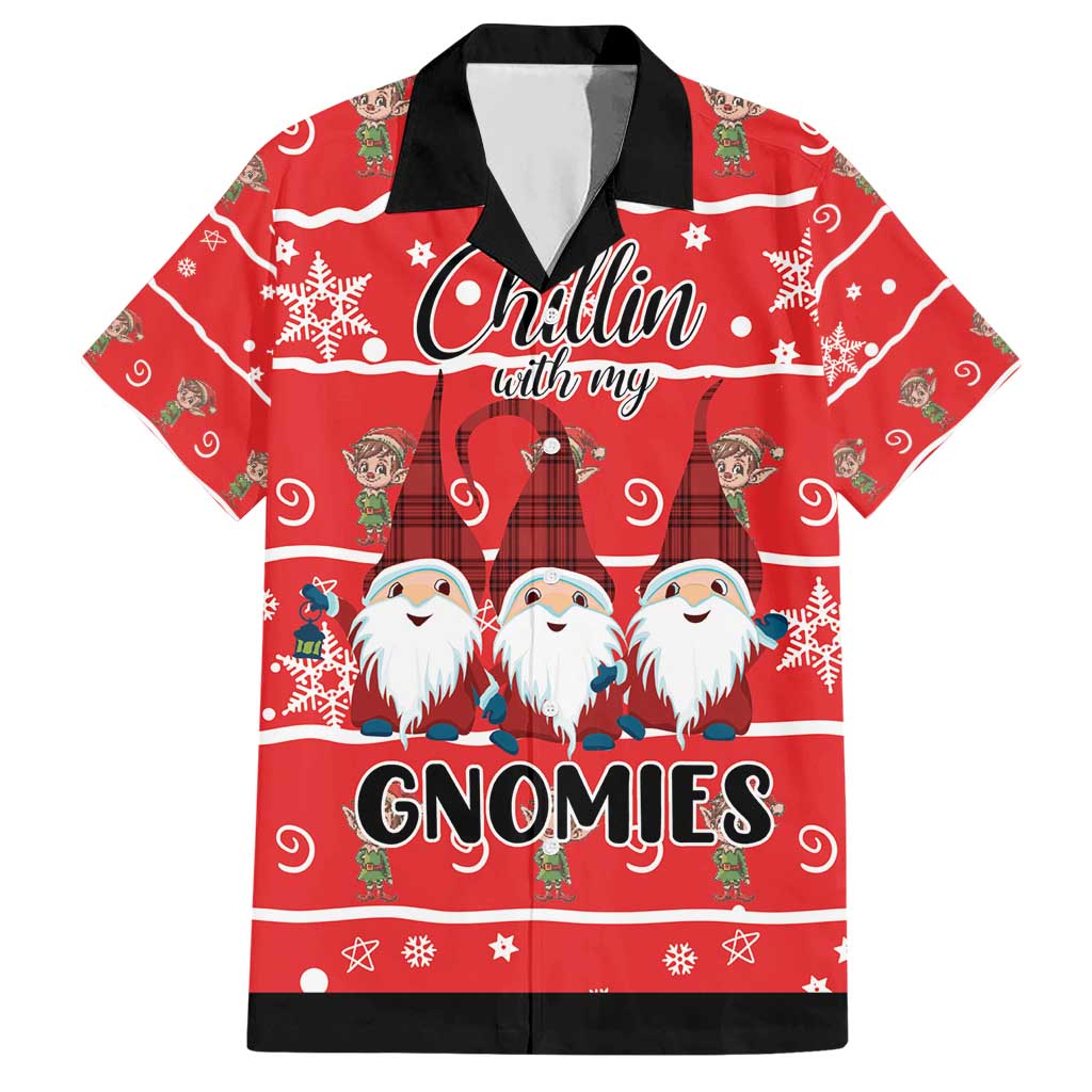 Chillin With My Gnomies Hawaiian Shirt Merry Christmas - Wonder Print Shop