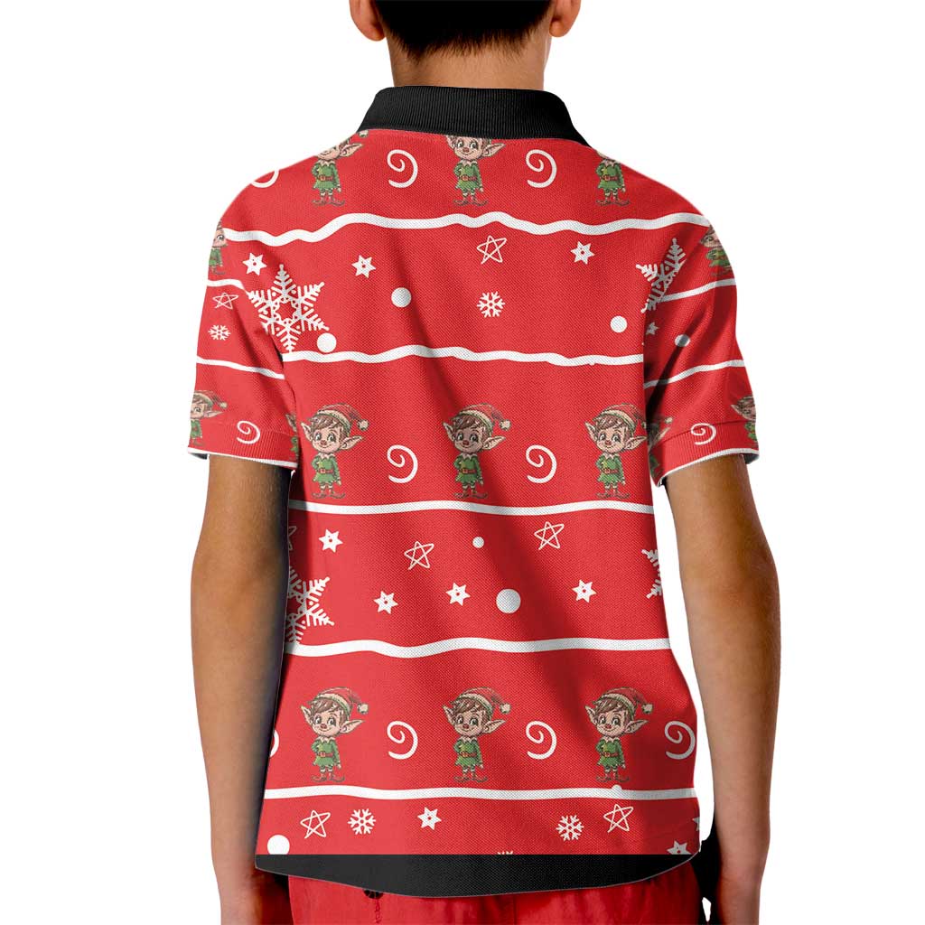 Chillin With My Gnomies Kid Polo Shirt Merry Christmas - Wonder Print Shop