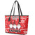 Chillin With My Gnomies Leather Tote Bag Merry Christmas - Wonder Print Shop