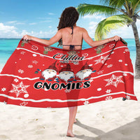 Chillin With My Gnomies Sarong Merry Christmas - Wonder Print Shop
