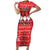 Chillin With My Gnomies Short Sleeve Bodycon Dress Merry Christmas - Wonder Print Shop