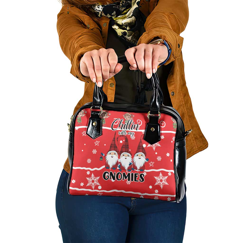 Chillin With My Gnomies Shoulder Handbag Merry Christmas