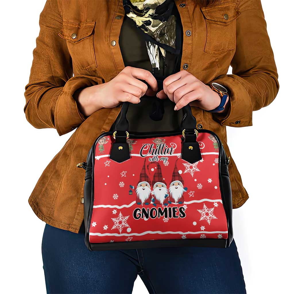 Chillin With My Gnomies Shoulder Handbag Merry Christmas