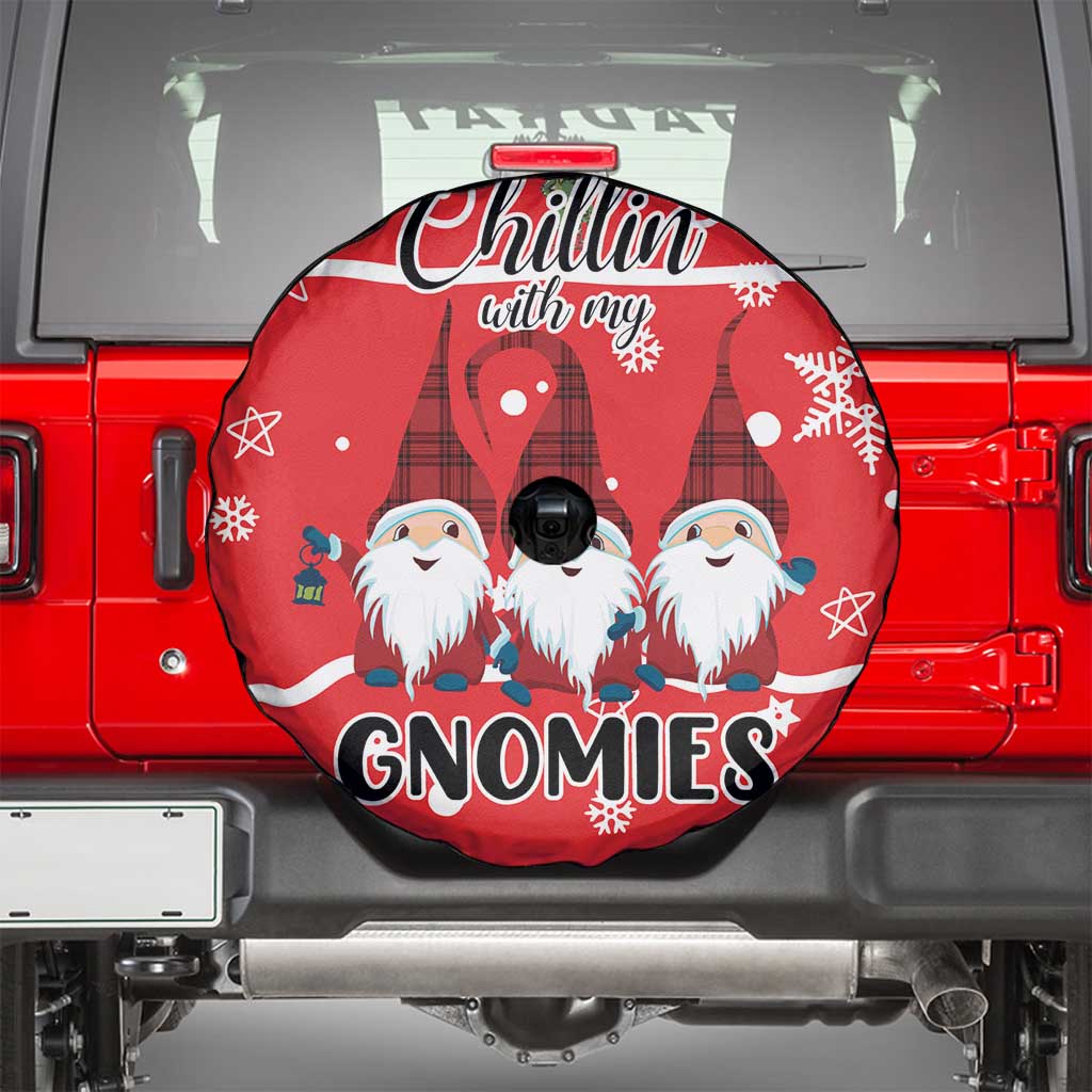 Chillin With My Gnomies Spare Tire Cover Merry Christmas - Wonder Print Shop