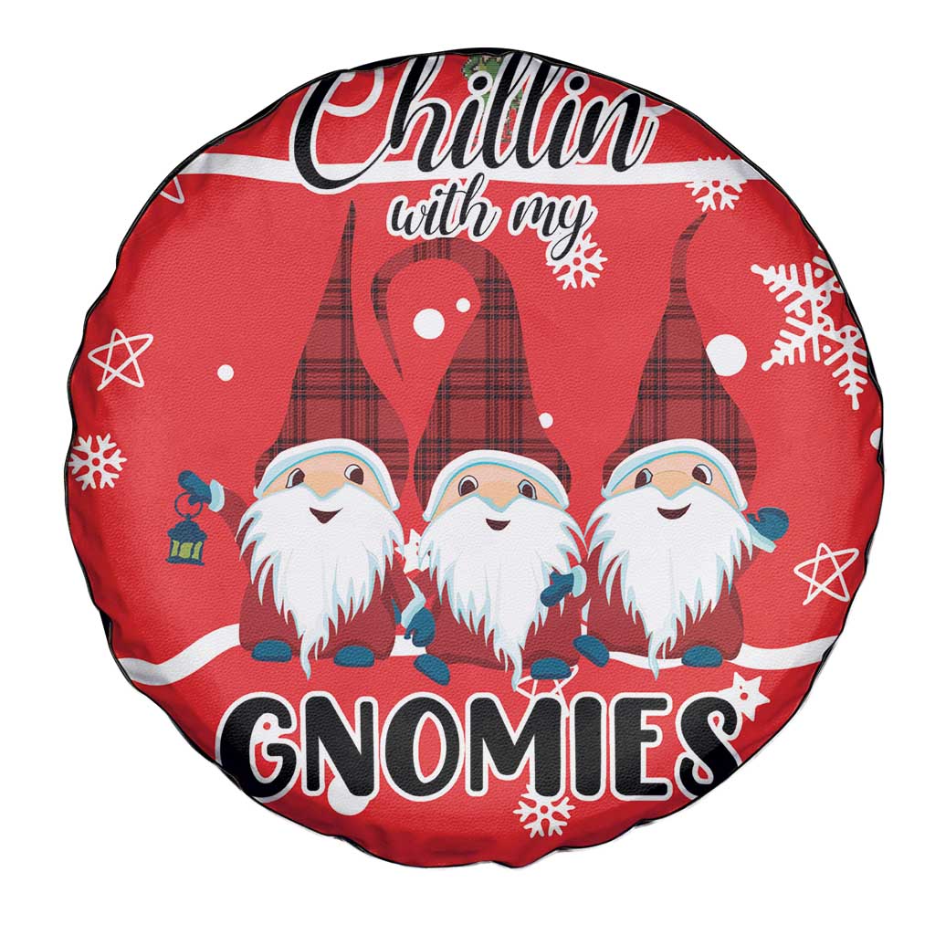 Chillin With My Gnomies Spare Tire Cover Merry Christmas - Wonder Print Shop