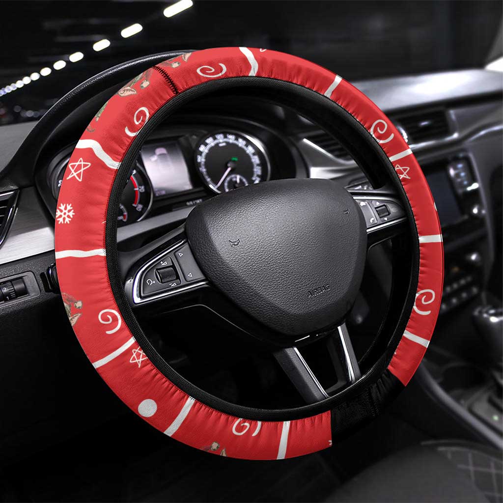Chillin With My Gnomies Steering Wheel Cover Merry Christmas - Wonder Print Shop
