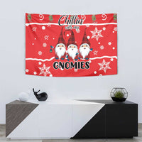Chillin With My Gnomies Tapestry Merry Christmas - Wonder Print Shop