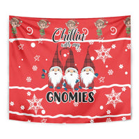 Chillin With My Gnomies Tapestry Merry Christmas - Wonder Print Shop