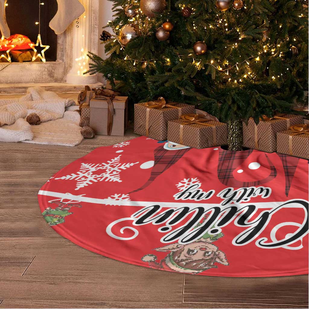 Chillin With My Gnomies Tree Skirt Merry Christmas - Wonder Print Shop