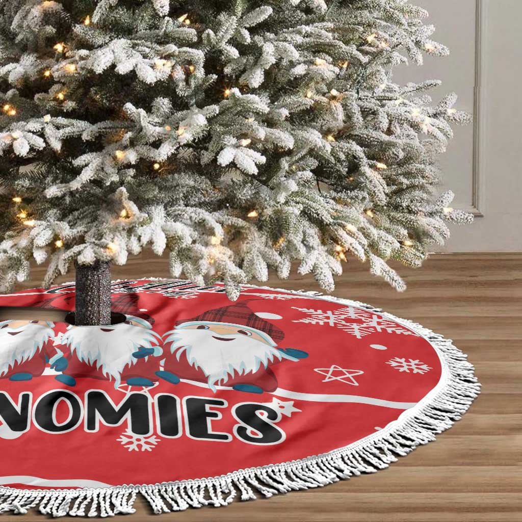 Chillin With My Gnomies Tree Skirt Merry Christmas - Wonder Print Shop