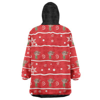 Chillin With My Gnomies Wearable Blanket Hoodie Merry Christmas - Wonder Print Shop
