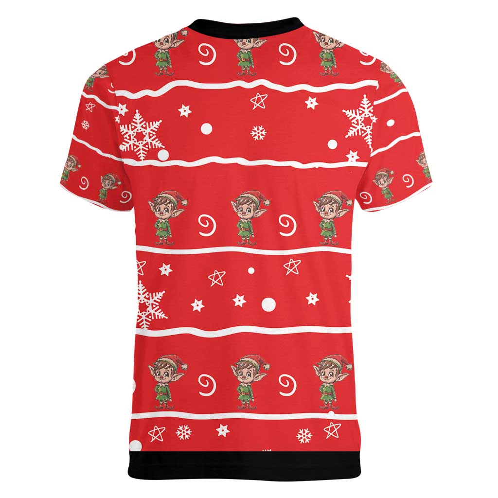 Chillin With My Gnomies Women V-Neck T-Shirt Merry Christmas - Wonder Print Shop