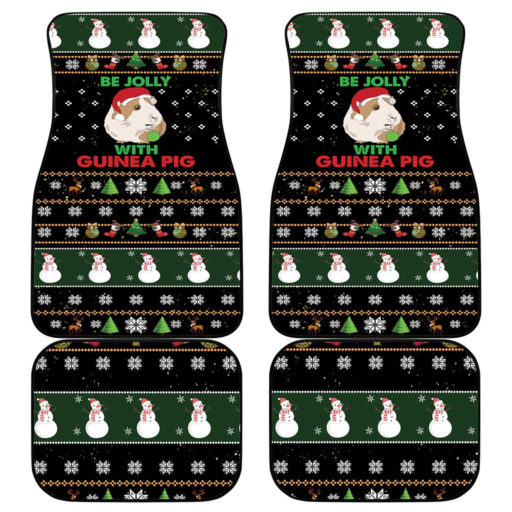 Guinea Pig Christmas Car Mats Be Jolly With Guinea Pig - Wonder Print Shop