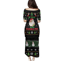 Guinea Pig Christmas Family Matching Puletasi and Hawaiian Shirt Be Jolly With Guinea Pig - Wonder Print Shop