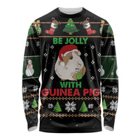 Guinea Pig Christmas Long Sleeve Shirt Be Jolly With Guinea Pig - Wonder Print Shop