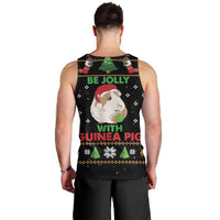 Guinea Pig Christmas Men Tank Top Be Jolly With Guinea Pig - Wonder Print Shop