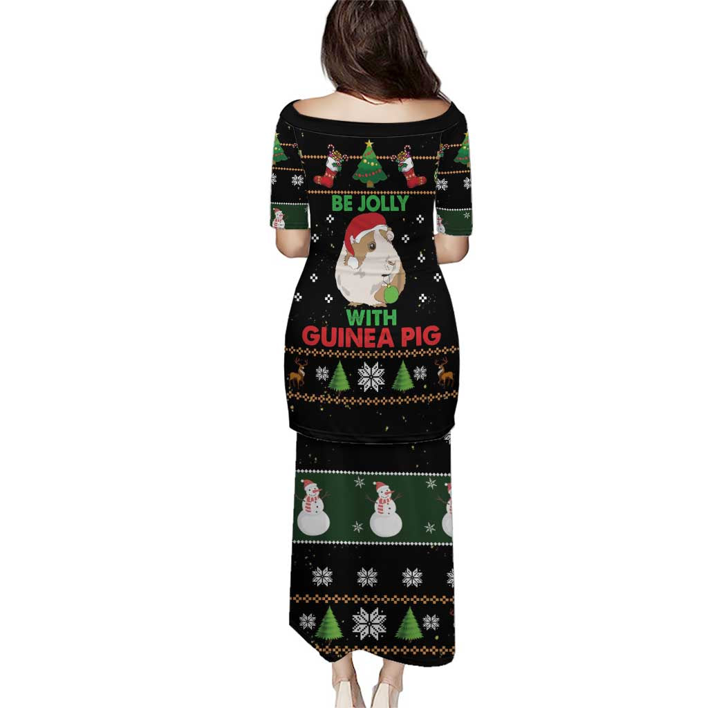 Guinea Pig Christmas Puletasi Be Jolly With Guinea Pig - Wonder Print Shop