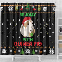 Guinea Pig Christmas Shower Curtain Be Jolly With Guinea Pig