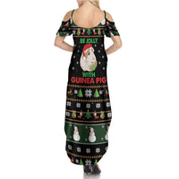 Guinea Pig Christmas Summer Maxi Dress Be Jolly With Guinea Pig - Wonder Print Shop