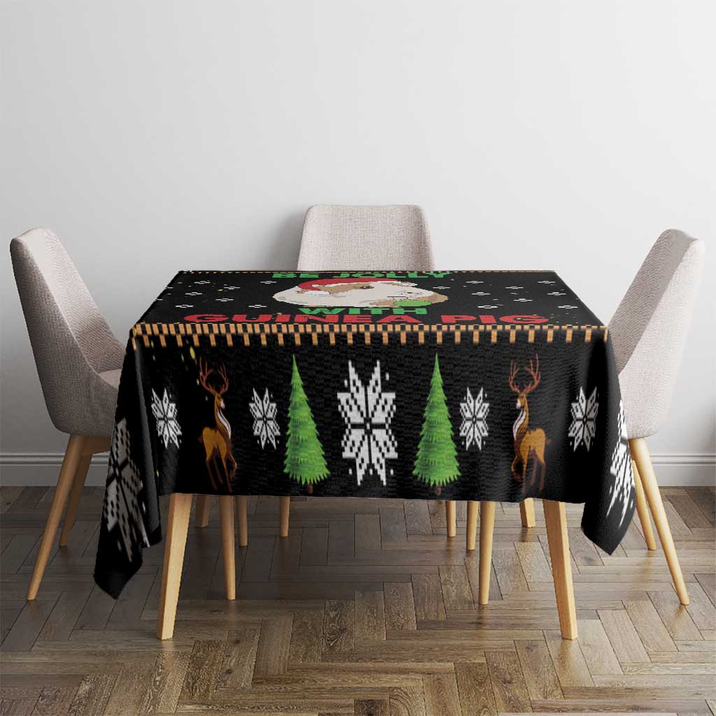 Guinea Pig Christmas Tablecloth Be Jolly With Guinea Pig - Wonder Print Shop