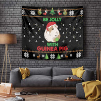 Guinea Pig Christmas Tapestry Be Jolly With Guinea Pig - Wonder Print Shop