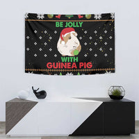 Guinea Pig Christmas Tapestry Be Jolly With Guinea Pig - Wonder Print Shop