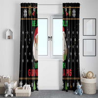 Guinea Pig Christmas Window Curtain Be Jolly With Guinea Pig - Wonder Print Shop