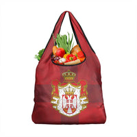 Serbia Grocery Bag Serbian Cross Eagle Tattoo