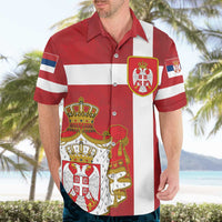 Serbia Hawaiian Shirt Serbian Cross Eagle Tattoo