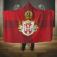 Serbia Hooded Blanket Serbian Cross Eagle Tattoo