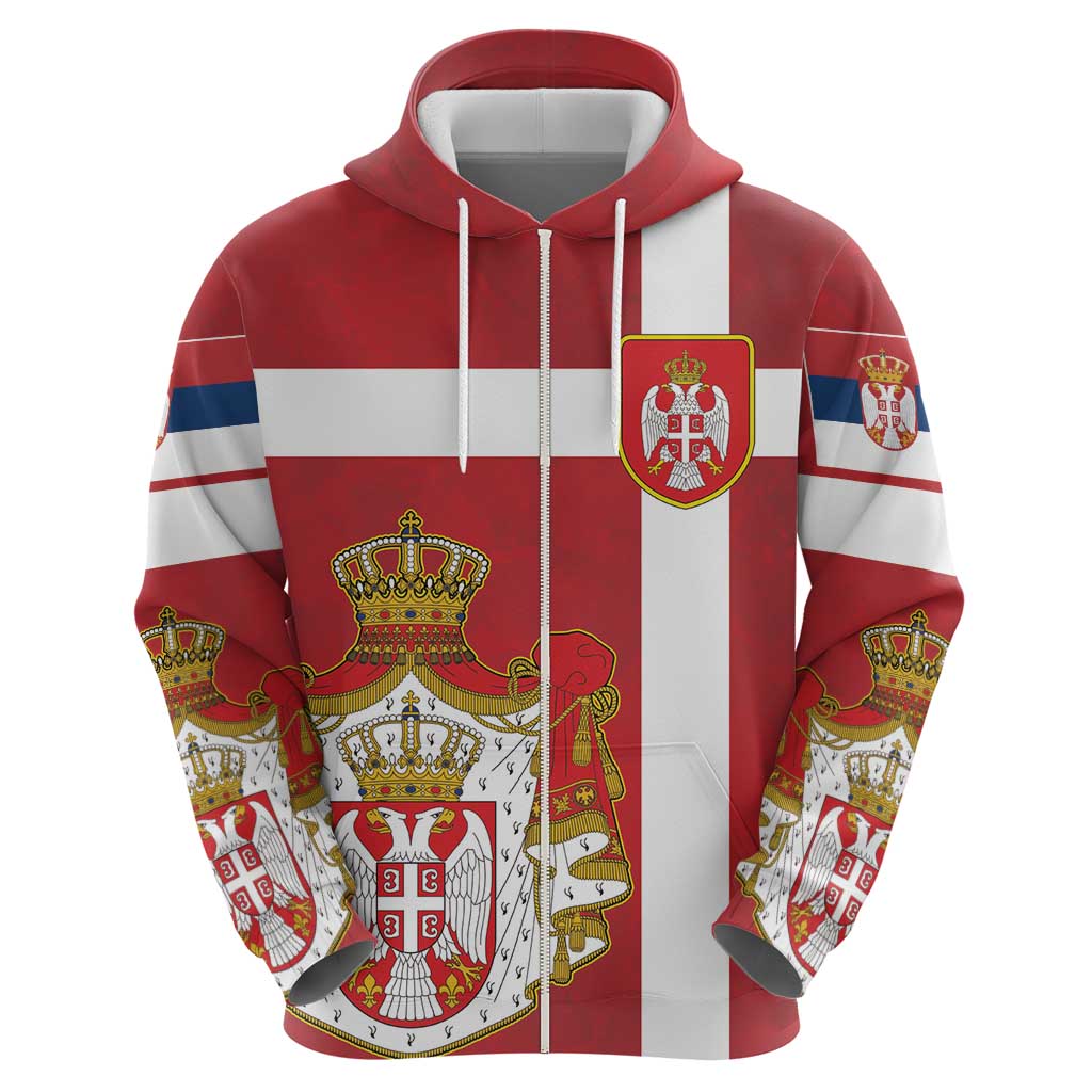 Serbia Hoodie Serbian Cross Eagle Tattoo