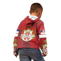 Serbia Kid Hoodie Serbian Cross Eagle Tattoo