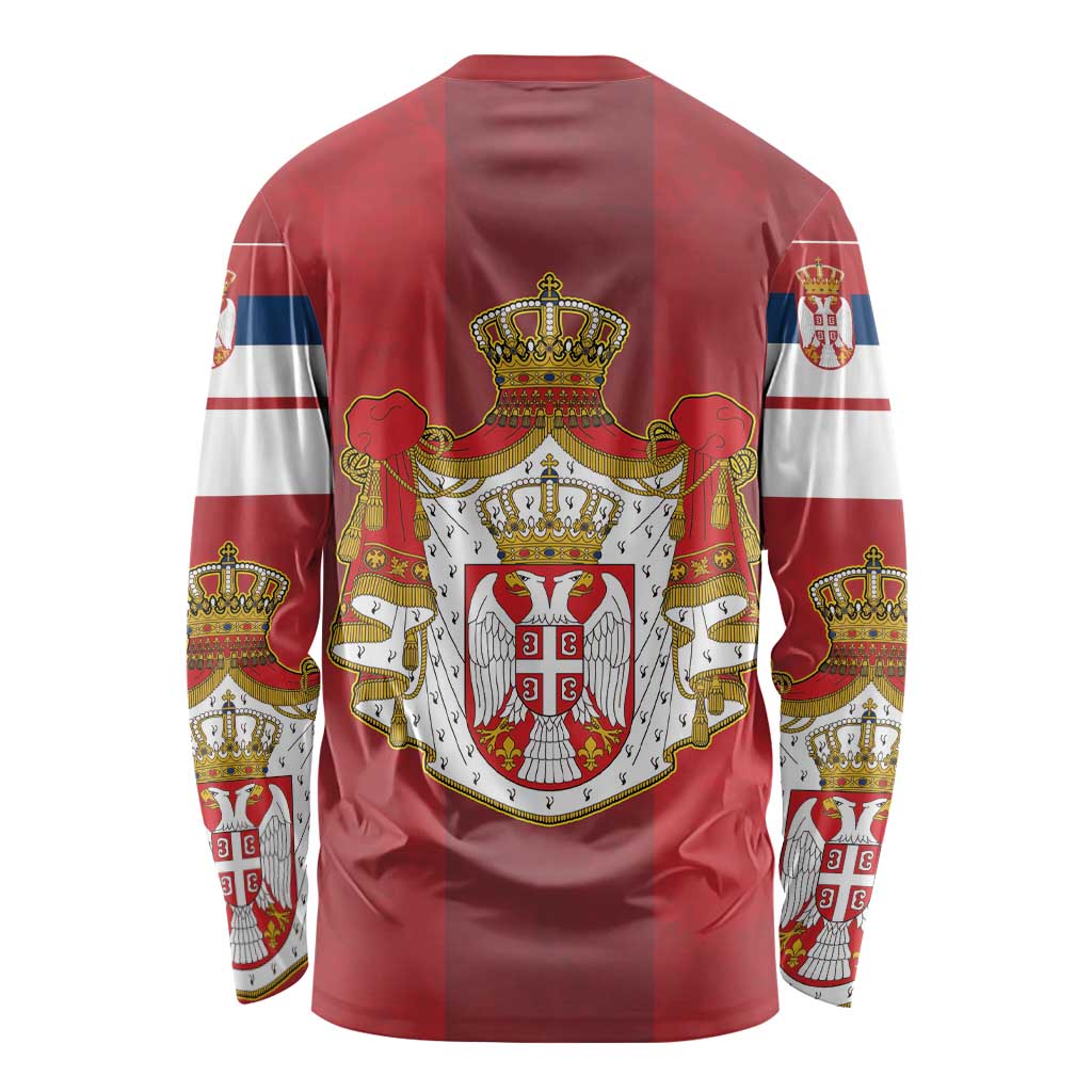 Serbia Long Sleeve Shirt Serbian Cross Eagle Tattoo