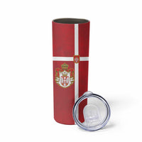 Serbia Skinny Tumbler Serbian Cross Eagle Tattoo