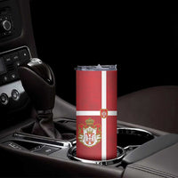 Serbia Skinny Tumbler Serbian Cross Eagle Tattoo