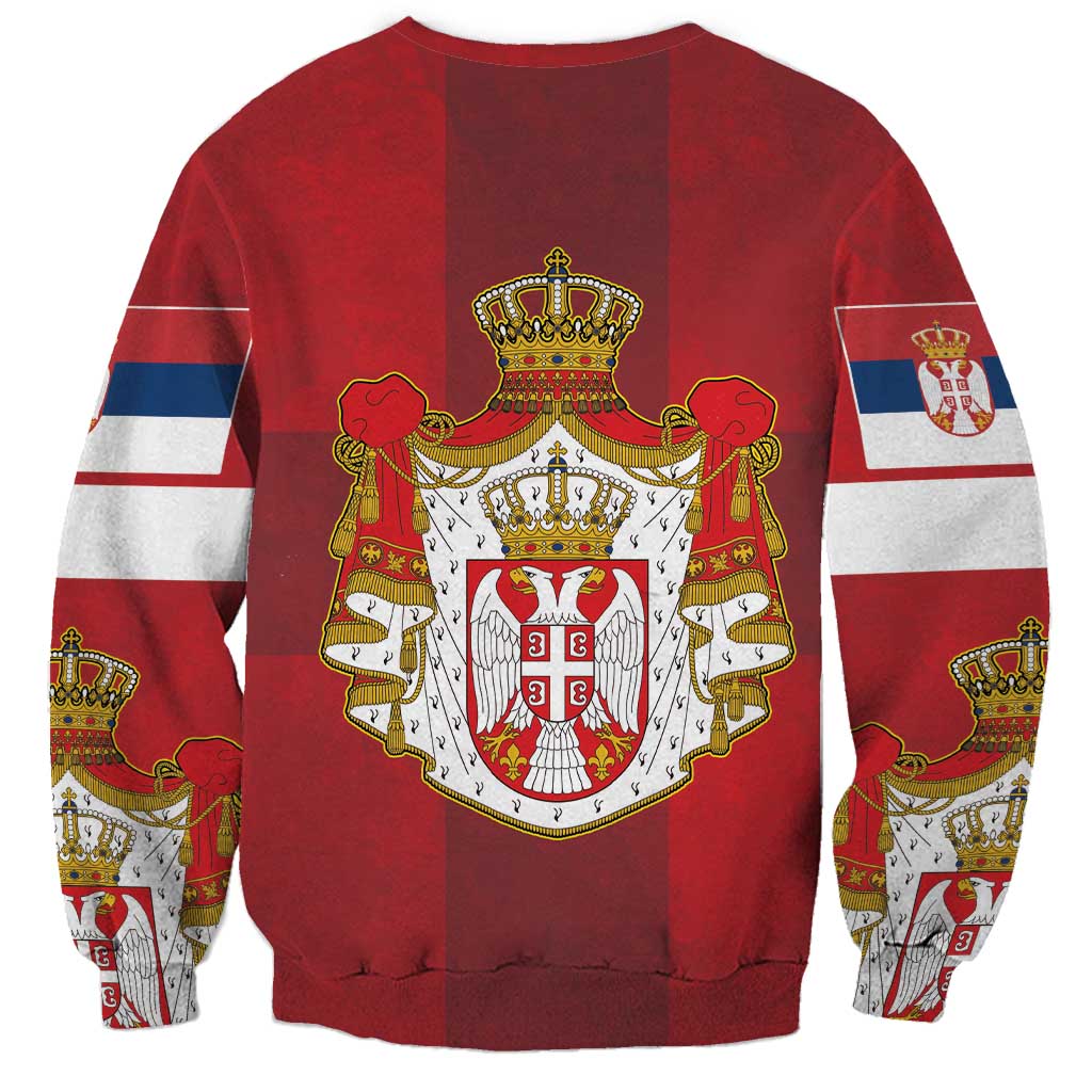 Serbia Sweatshirt Serbian Cross Eagle Tattoo