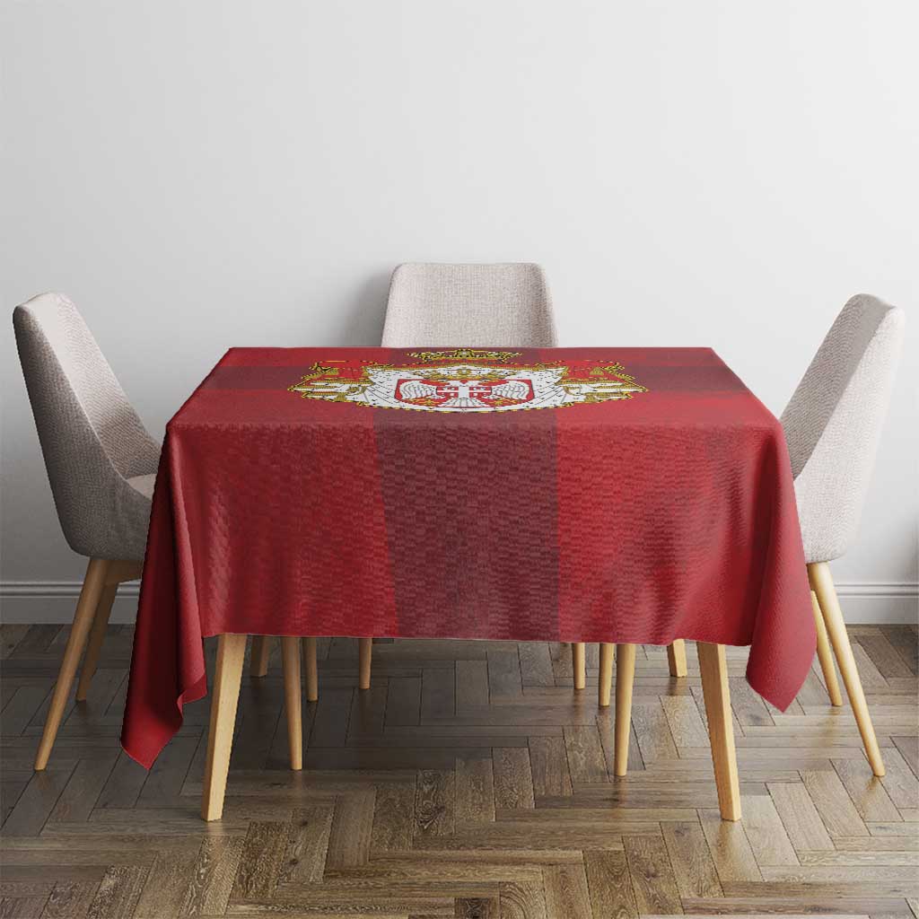 Serbia Tablecloth Serbian Cross Eagle Tattoo