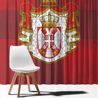 Serbia Window Curtain Serbian Cross Eagle Tattoo