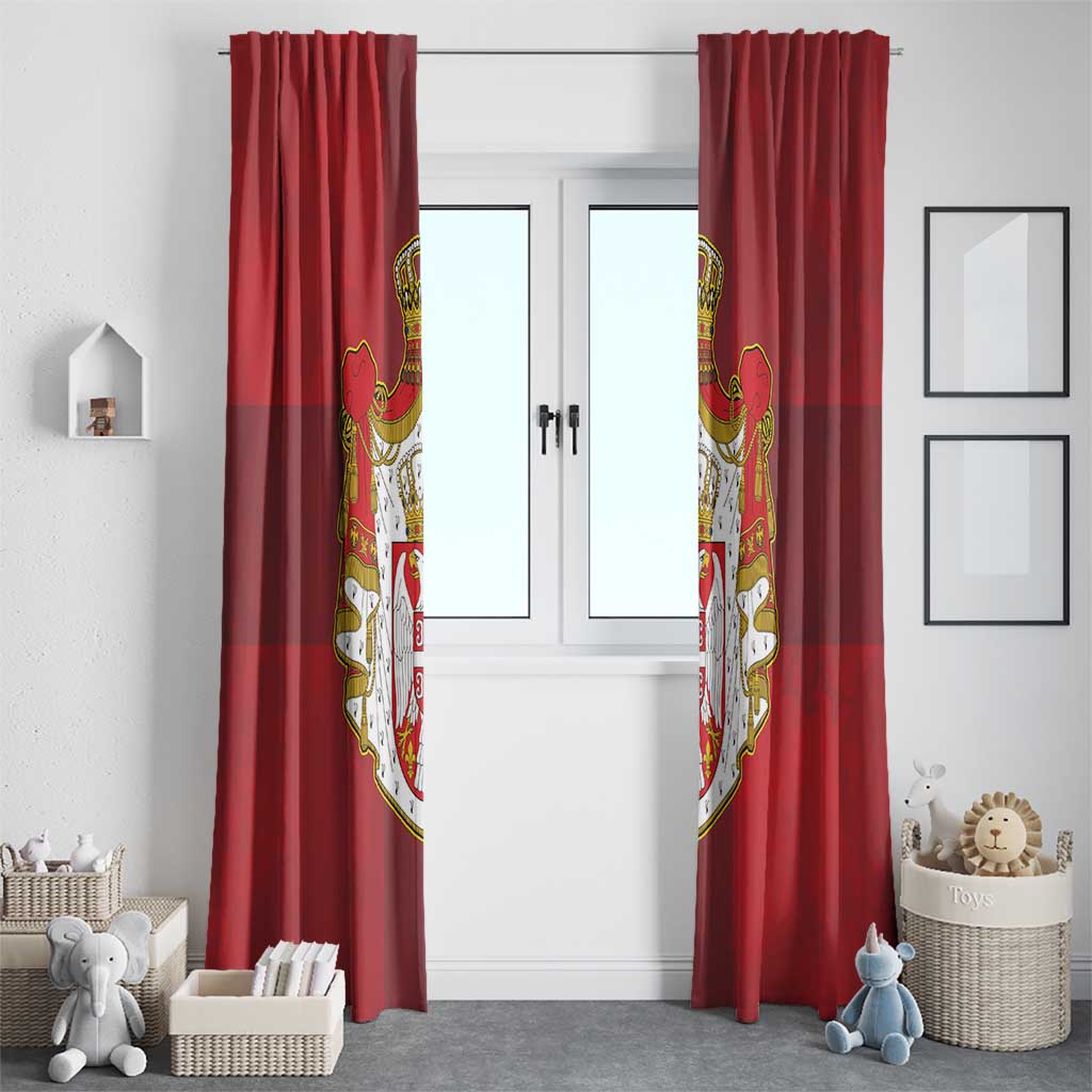 Serbia Window Curtain Serbian Cross Eagle Tattoo