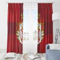 Serbia Window Curtain Serbian Cross Eagle Tattoo