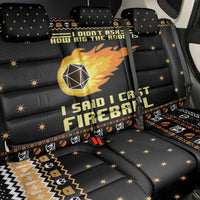 I Said I Cast Fireball Christmas Back Car Seat Cover I Said I Cast Fireball - Wonder Print Shop