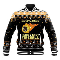 I Said I Cast Fireball Christmas Baseball Jacket I Said I Cast Fireball - Wonder Print Shop