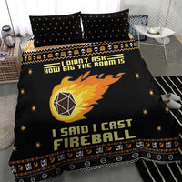 I Said I Cast Fireball Christmas Bedding Set I Said I Cast Fireball - Wonder Print Shop