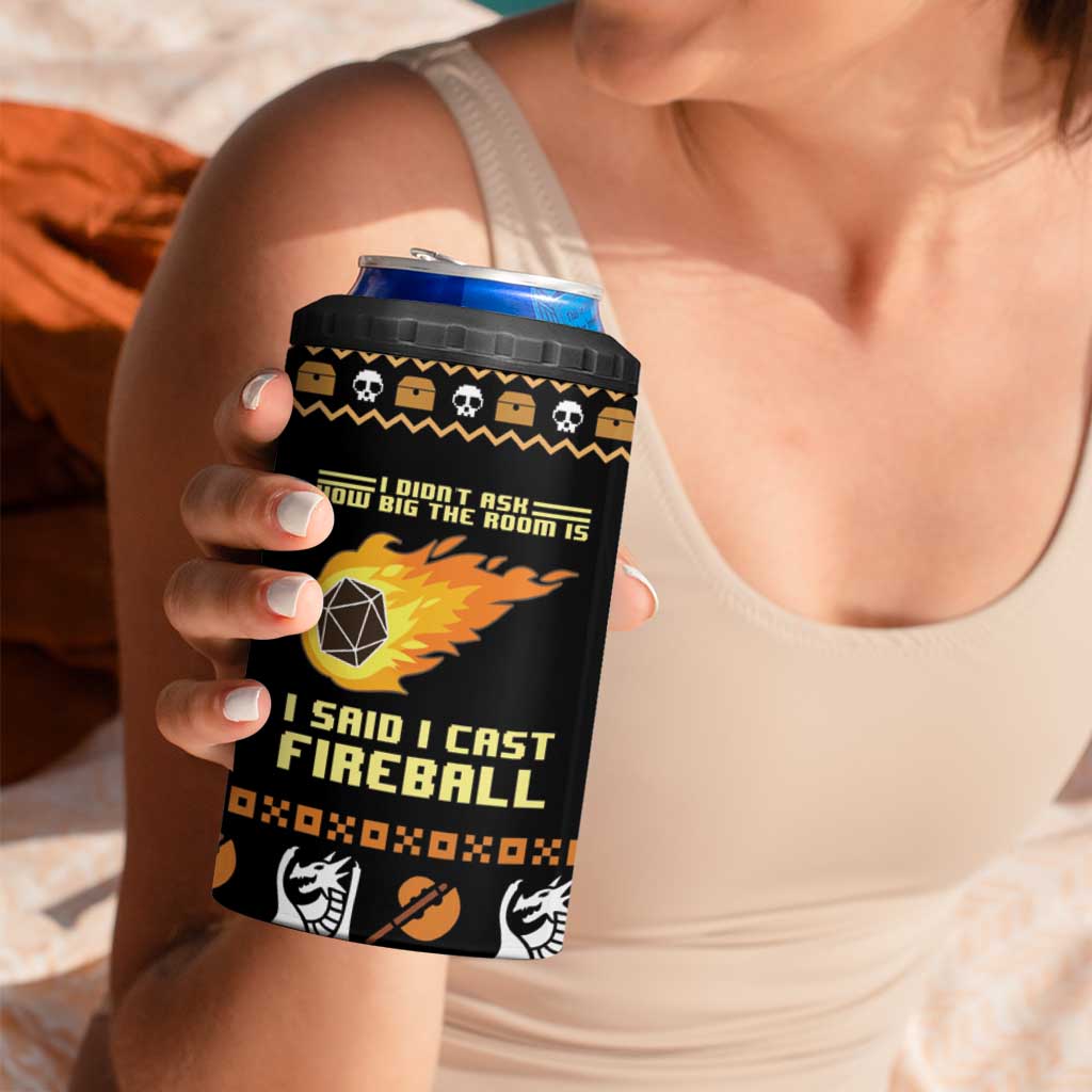I Said I Cast Fireball Christmas 4 in 1 Can Cooler Tumbler - Wonder Print Shop