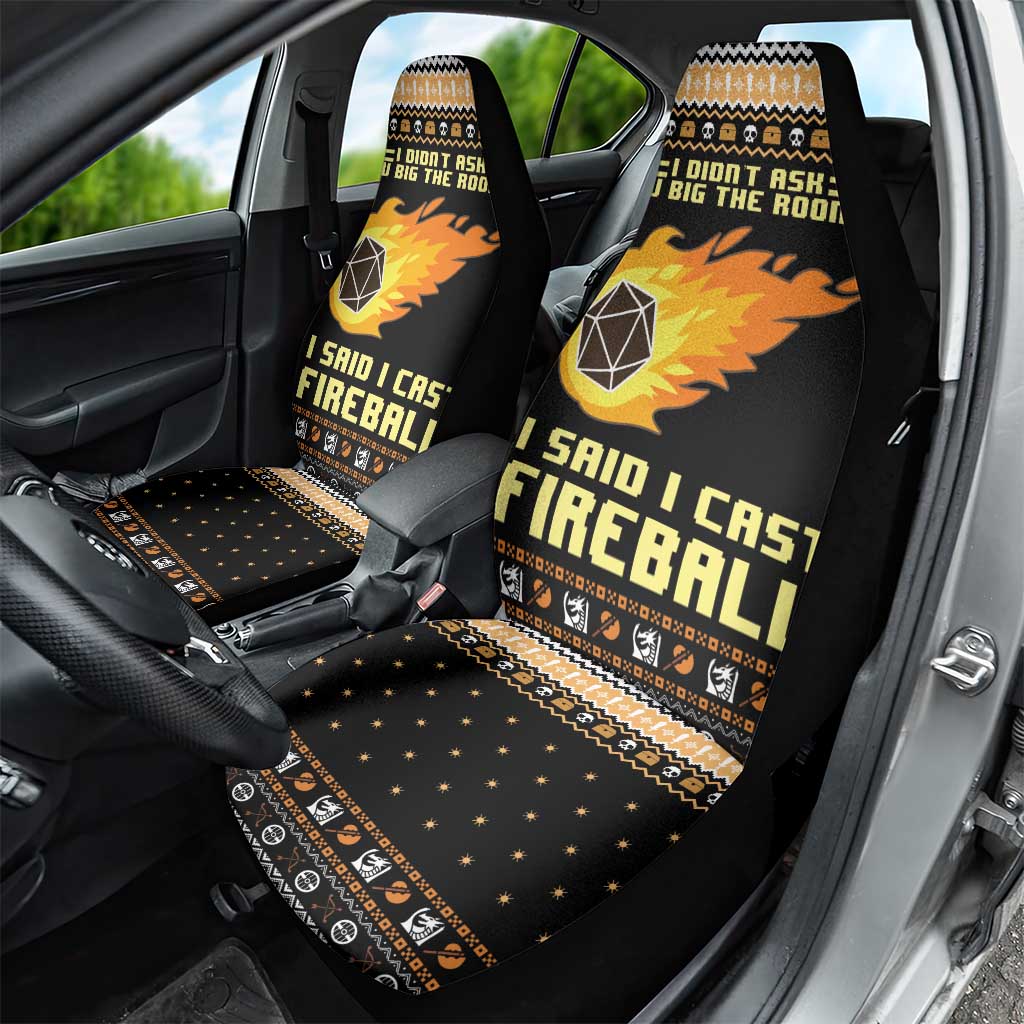 I Said I Cast Fireball Christmas Car Seat Cover I Said I Cast Fireball - Wonder Print Shop