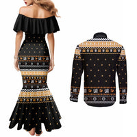 I Said I Cast Fireball Christmas Couples Matching Mermaid Dress and Long Sleeve Button Shirt I Said I Cast Fireball