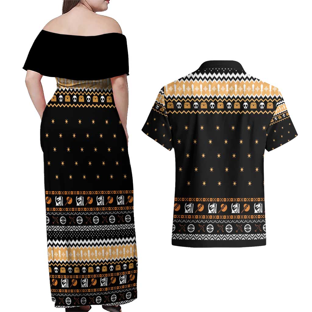 I Said I Cast Fireball Christmas Couples Matching Off Shoulder Maxi Dress and Hawaiian Shirt I Said I Cast Fireball - Wonder Print Shop